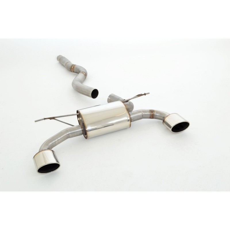 silenziatore marmitta sportiva BMW Serie 3 GT F34 doppio scarico acciaio