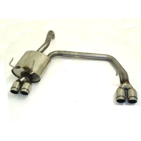 scarico sportivo fiat 500c dal 2007 doppio scarico acciaio 4 uscite 1.2 1.3mjet 1.4