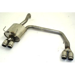 scarico sportivo fiat 500c dal 2007 doppio scarico acciaio 4 uscite 1.2 1.3mjet 1.4