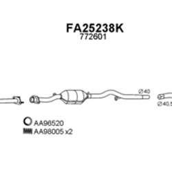 Catalizzatore fiat uno 1.0 start dal 93 al 95 48hp 35KW