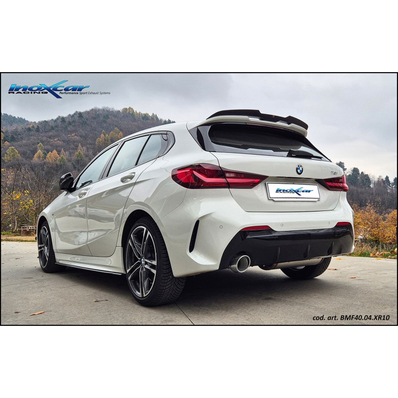 scarico sportivo inoxcar bmw f40 116i 1.5t 109cv 118i 136 140cv b38 dal 2019