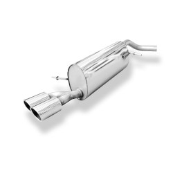 scarico sportivo acciaio fox racing audi a1 1000 tfsi i benzina 60 kw 70 kw