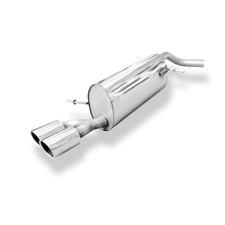 scarico sportivo acciaio fox racing audi a1 1000 tfsi i benzina 60 kw 70 kw
