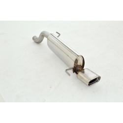 silenziatore posteriore alfa mito acciaio doppio 76mm o ovale 145 * 78mm