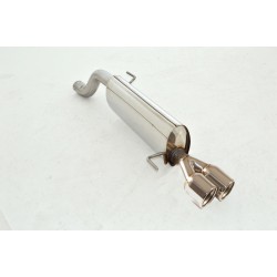 silenziatore posteriore alfa mito acciaio doppio 76mm o ovale 145 * 78mm