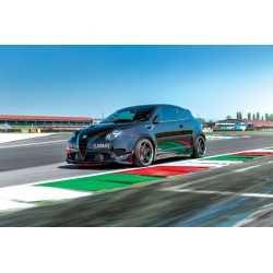 silenziatore posteriore alfa mito acciaio doppio 76mm o ovale 145 * 78mm