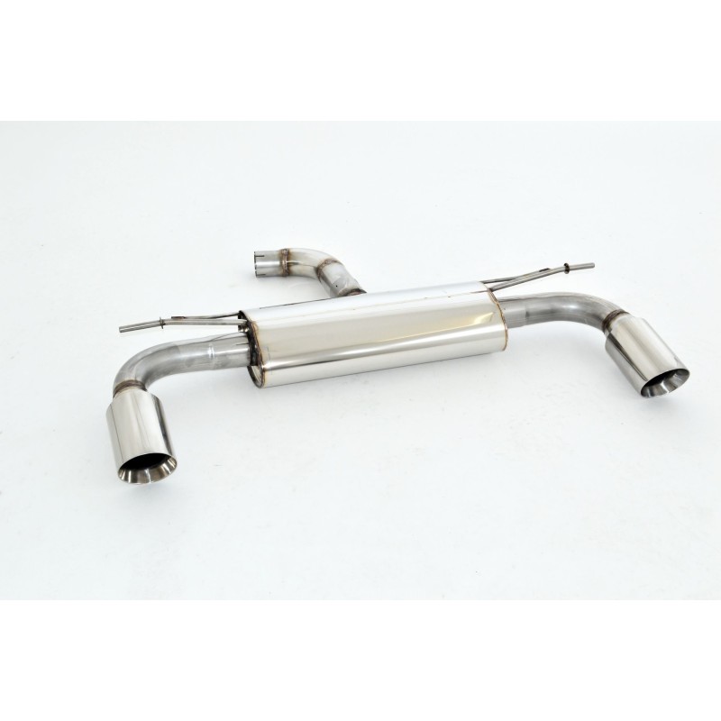 silenziatore marmitta posteriore sportiva volkswagen golf viii 8 doppio  100mm