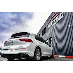 silenziatore marmitta posteriore sportiva volkswagen golf viii 8 doppio  100mm