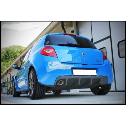 marmitta sportiva per renault clio III lamiera codino in acciaio da 80mm tondo