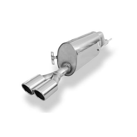 silenziatore marmitta sportiva per alfa mito uscita 2 x 80 mm type 16 fox