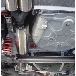 silenziatore marmitta sportiva per alfa mito uscita 2 x 80 mm type 16 fox