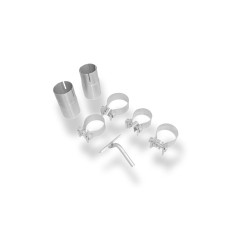 silenziatore marmitta sportiva per alfa mito uscita 2 x 80 mm type 16 fox