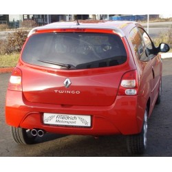 Silenziatore di scarico sportivo marmitta Renault Twingo II dal 2007 in poi