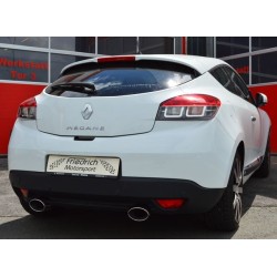 doppio scarico in acciaio per megane III coupe 1.2 1.4 1.5 1.6 1.9 dci