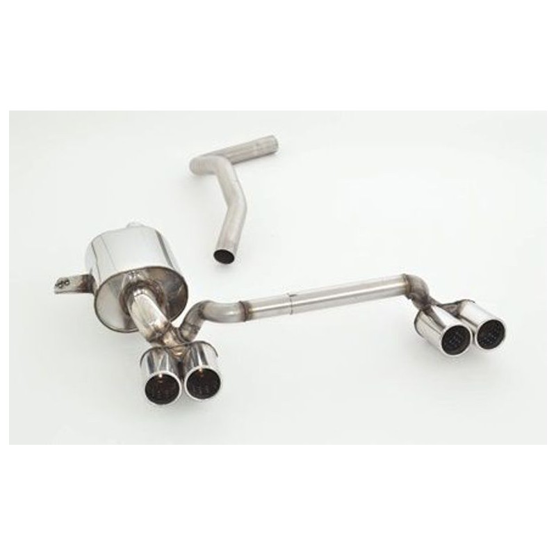 doppio scarico in acciaio per megane III coupe 1.2 1.4 1.5 1.6 1.9 dci