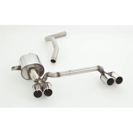 doppio scarico in acciaio per megane III coupe 1.2 1.4 1.5 1.6 1.9 dci