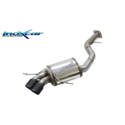 scarico posteriore sportivo acciaio bmw serie 1 e82 3.0 biturbo inoxcar carbon