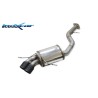 scarico posteriore sportivo acciaio bmw serie 1 e82 3.0 biturbo inoxcar carbon