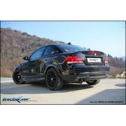scarico posteriore sportivo acciaio bmw serie 1 e82 3.0 biturbo inoxcar carbon