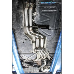 scarico posteriore sportivo acciaio bmw serie 1 e82 3.0 biturbo inoxcar carbon