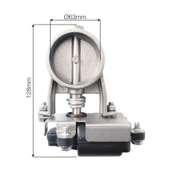 kit valvola da 63mm con telecomando e accessori per marmitta sportiva scarico simoni