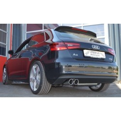 Silenziatore posteriore sportivo per Audi A3 8V 3 porte a trazione anteriore