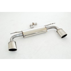 Silenziatore posteriore sportivo duplex per Audi A3 8V 3 porte Quattro
