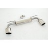 Silenziatore posteriore sportivo duplex per Audi A3 8V 3 porte Quattro