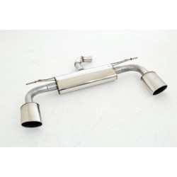 Silenziatore posteriore sportivo duplex per Audi A3 8V 3 porte Quattro