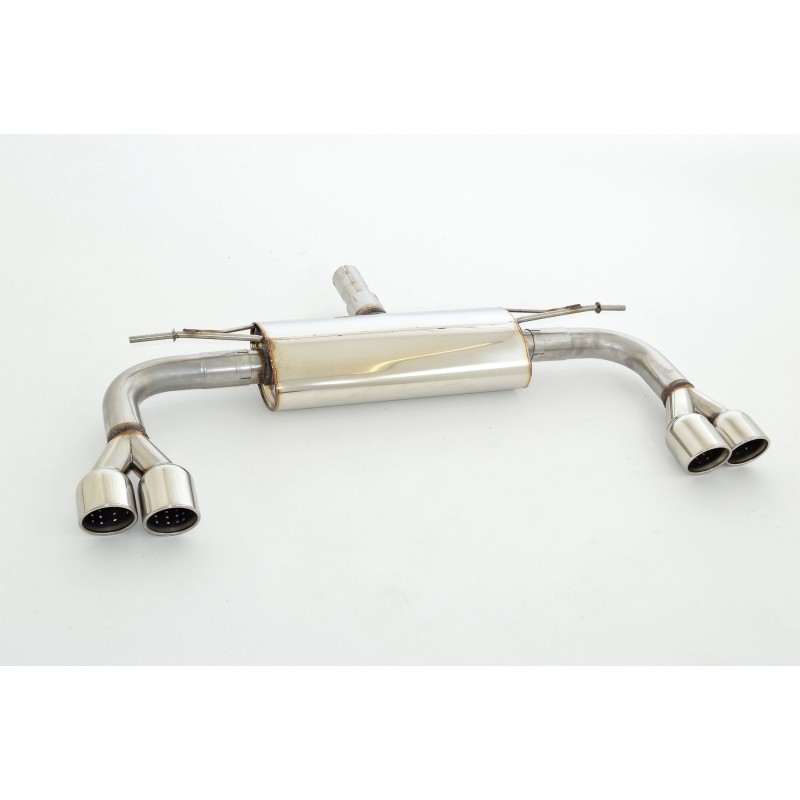 Marmitta Silenziatore posteriore sportivo duplex per Audi A3 8V Sportback a trazione anteriore