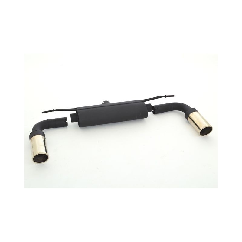 Marmitta Silenziatore di scarico sportivo duplex in acciaio alluminato
