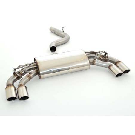 Marmitta Silenziatore posteriore sportivo duplex da 76 mm con comando valvola originale