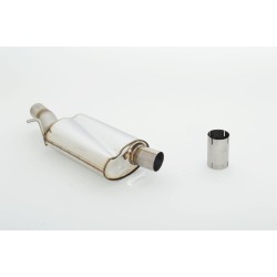 Pre-silenziatore in acciaio inox da 70 mm