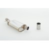 Pre-silenziatore in acciaio inox da 70 mm