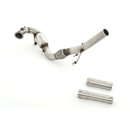 Downpipe da 63,5 mm con catalizzatore sportivo. Acciaio inossidabile.