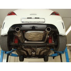 scarico doppio posteriore sportivo opel corsa D dal 2008 al 2010