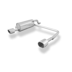 scarico doppio posteriore sportivo opel corsa D dal 2008 al 2010