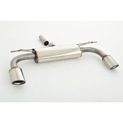Silenziatore di scarico sportivo duplex in acciaio inox Audi A3