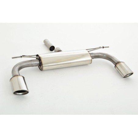 Silenziatore di scarico sportivo duplex in acciaio inox Audi A3