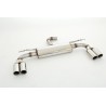Silenziatore posteriore sportivo duplex per Audi A3 8V Sportback Quattro
