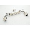 Silenziatore posteriore sportivo duplex per Audi A3 8V Sportback Quattro
