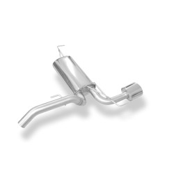 Marmitta sportiva silenziatore posteriore Opel Adam S 1.4 cc 110KW 140x90mm Ovale