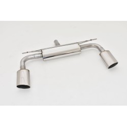 Silenziatore posteriore sportivo duplex per Audi A3 8V Cabriolet, trazione anteriore
