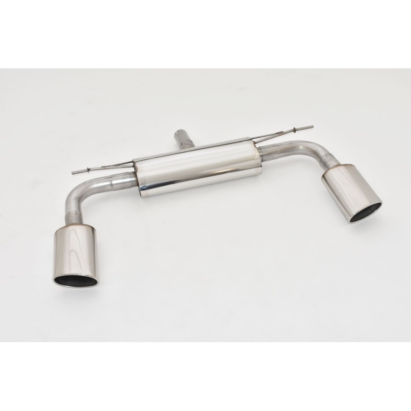 Silenziatore posteriore sportivo duplex per Audi A3 8V Cabriolet, trazione anteriore