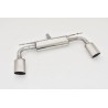 Silenziatore posteriore sportivo duplex per Audi A3 8V Cabriolet, trazione anteriore