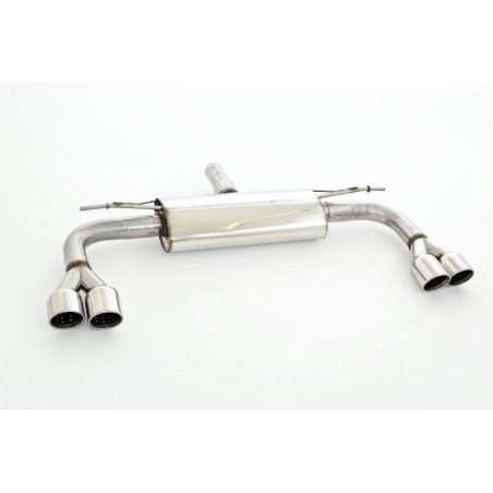 Silenziatore posteriore sportivo duplex per Audi A3 8V Sportback a trazione anteriore