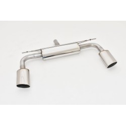 Silenziatore posteriore sportivo duplex per Audi A3 berlina 8V a trazione anteriore