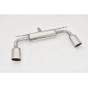 Silenziatore posteriore sportivo duplex per Audi A3 berlina 8V a trazione anteriore