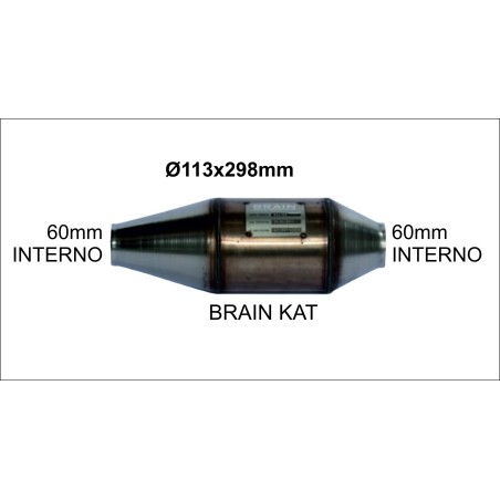 CATALIZZATORE BRAIN SPORTIVO  SF1132982-3D 298MM 113 TONDO 60MM