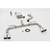 Sistema di scarico duplex da 76 mm con controllo valvole originale per Audi S3 8V Sedan Quattro